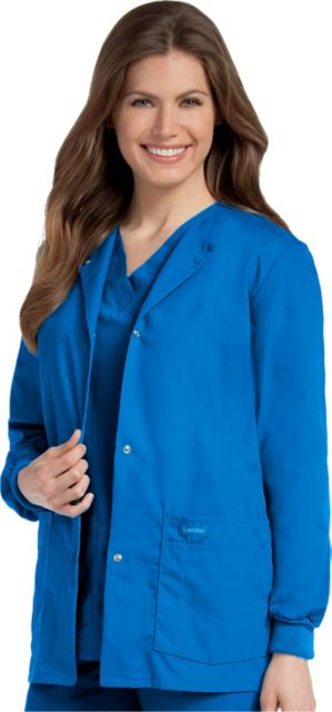 Landau Essentials Women's Warm-Up Scrub Jacket - Medium