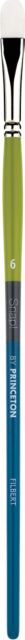 SNAP WHITE TAKLON FILBERT 6 LONG HANDLE