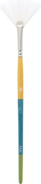 SNAP WHITE TAKLON FAN 4 SHORT HANDLE