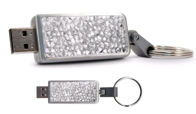 Centon 16GB Keychain V2 USB 3.0 Swarovski Crystal Clear