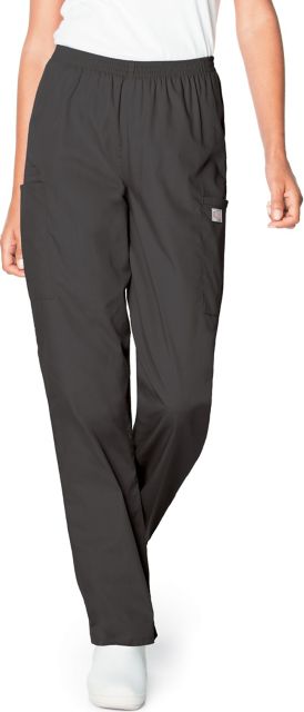 Scrub Zone Women's Straight-Leg Cargo Scrub Pants Black 2X Large