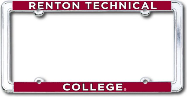 Renton Technical College Thin Dome License Plate Frame