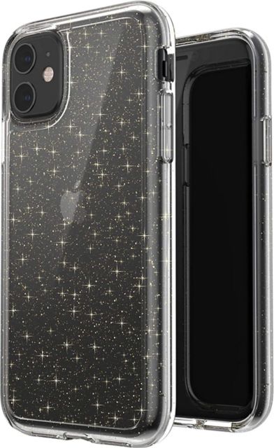 Speck iPhone 11 GemShell Glitter Smartphone Case - (Clear with Gold Glitter)