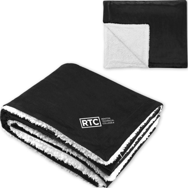 Renton Super Soft Luxurious Sherpa Throw Blanket Renton Technical College - ONLINE ONLY