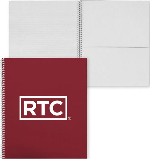Renton College Spiral Notebook w/Clear Coil RTC - ONLINE ONLY